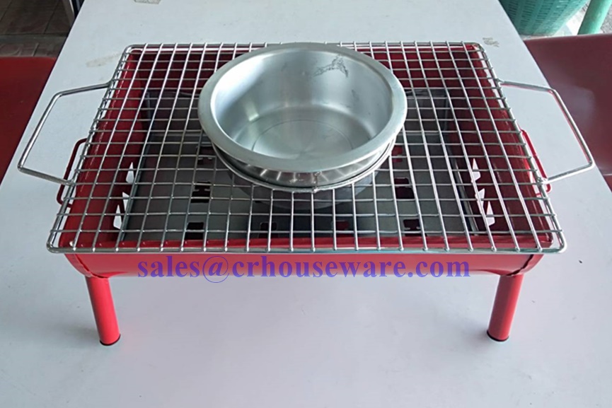 เตาจุ่มย่าง 006-RD-01,เตาปิ้งย่างพร้อมหม้อชาบูปิกนิก