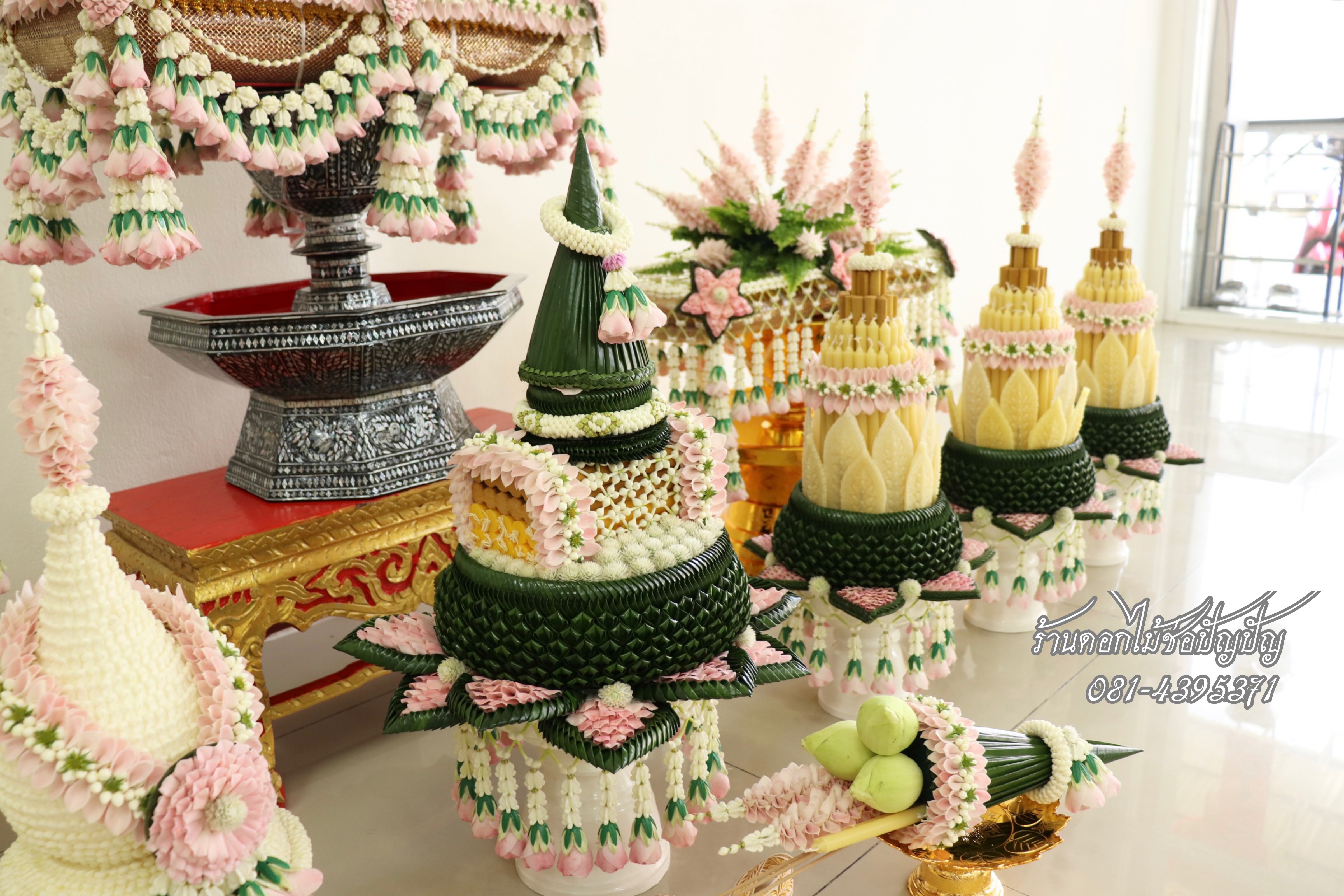 ชุดเครื่องบวชดอกไม้สด (ชุด AA2)