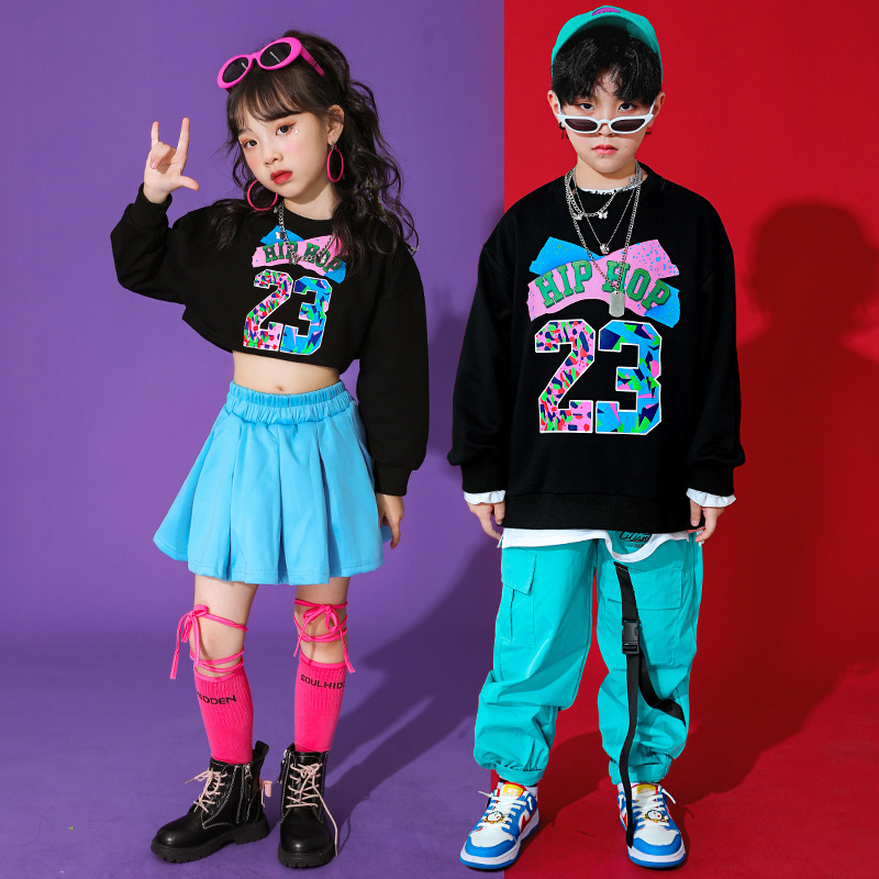 พร้อมส่ง ***ชุดเต้น ชุดแดนซ์ เสื้อแขนยาวสีชมพู-ดำ