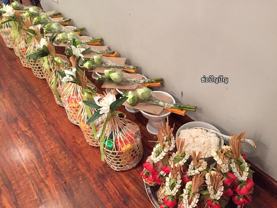 พิธีสงฆ์ งานแต่ง14/01/61 ร้านอะกาลิโก สุขุมวิท51