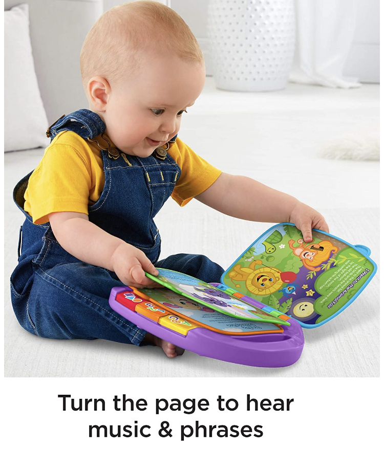 หนังสือ Fisher-Price Laugh & Learn Storybook Rhymes Book สีม่วง
