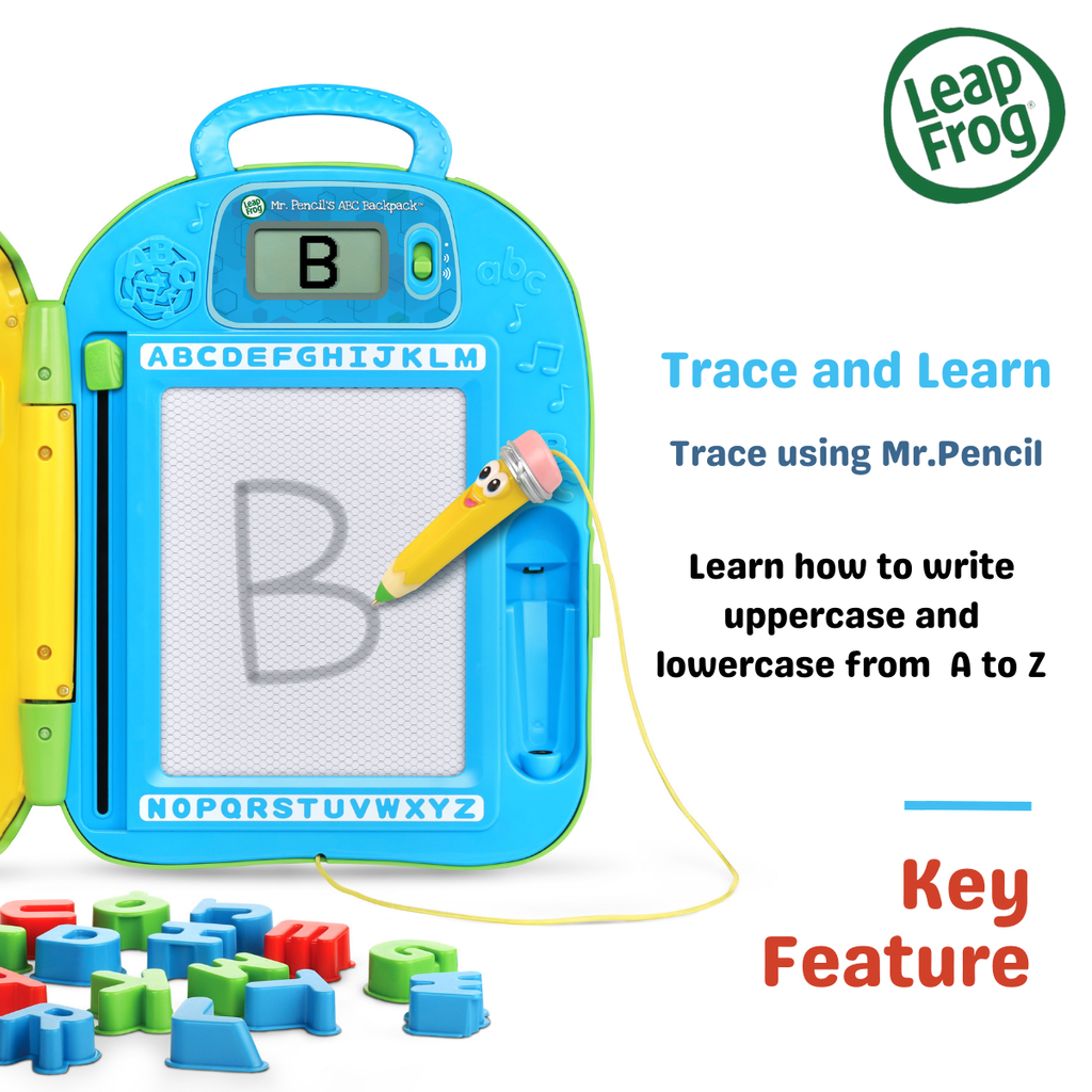 กระเป๋าเป้สอนหนังสือมหัศจรรย์ LeapFrog, Mr. Pencil’s ABC Backpack