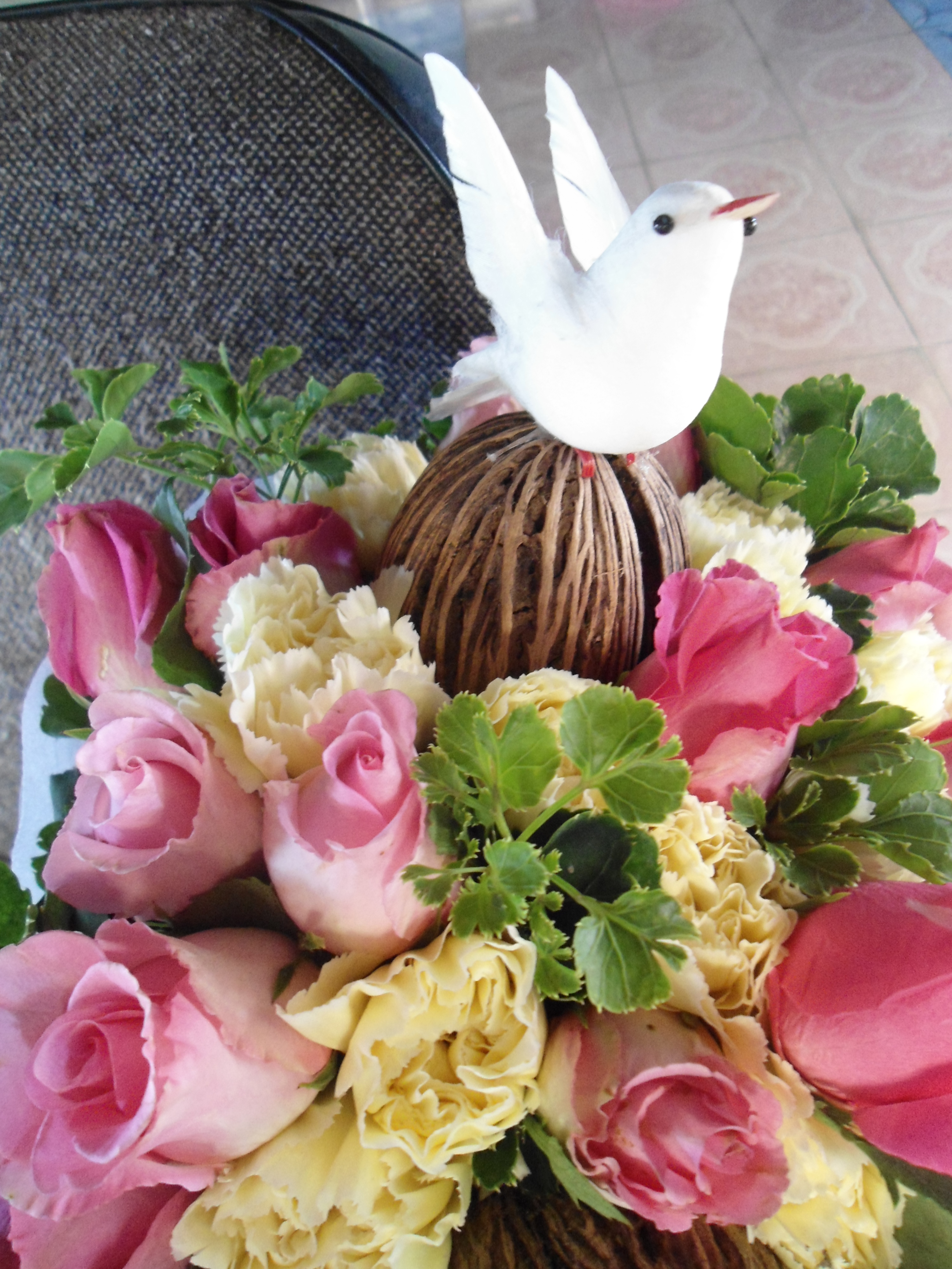 ช่อดอกไม้รับปริญญา (ม.กรุงเทพ 2/4/59)