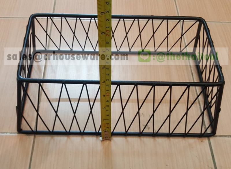 ชั้นโชว์อาหารทรงตาข่าย พร้อมถาดรอง 005-HR022-12+MSL