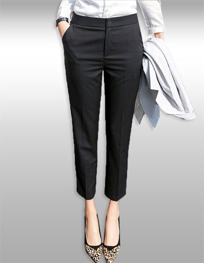 กางเกงสแล็คสีดำขายาวผู้หญิง มี9ไซส รหัส2307