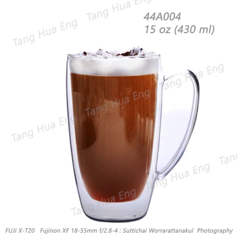 ( 6 ใบ ) แก้วมัก 2 ชั้น DIPPO MUG 430 มล. #44A0004 ยี่ห้อโอเชี่ยน