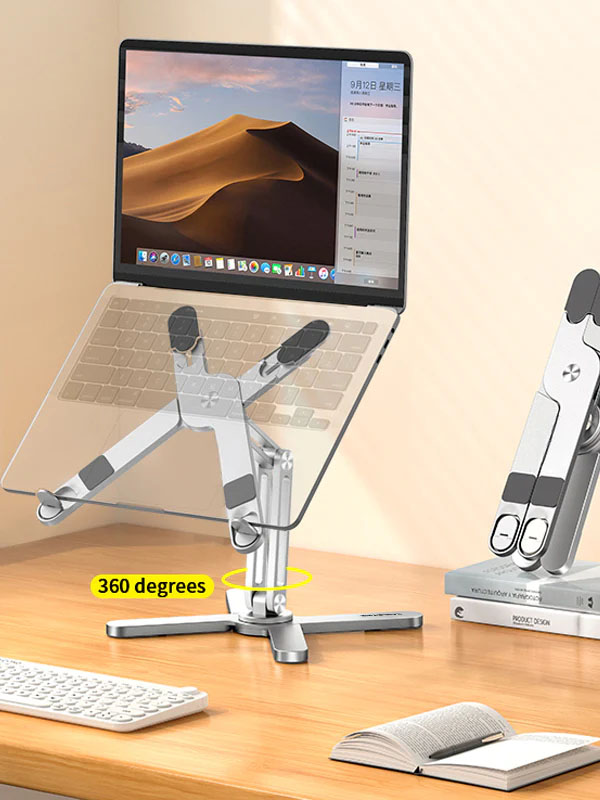 Laptop Stand Ergonomic 360 Rotable by Cabletime หมุนได้ 360 องศา ปรับขึ้นลงได้ พับเก็บและพกพาได้