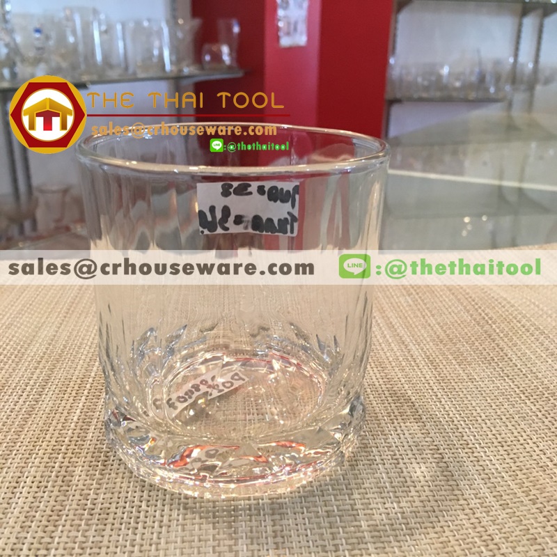 CONNEXION DOUBLE ROCK 011-P02807,แก้วเหล้าเชียงราย,แก้วร็อคใส่เหล้าหลายเหลี่ยม