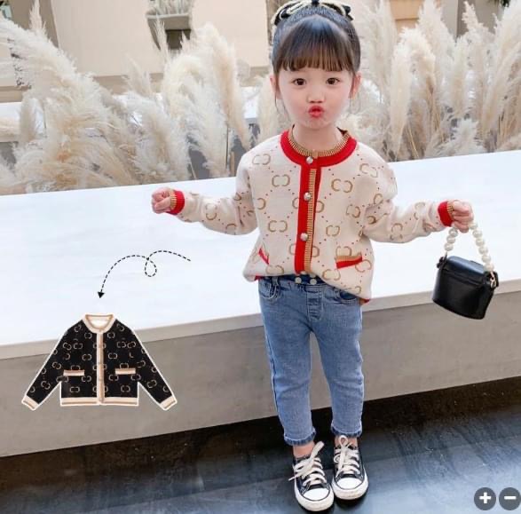 กันหนาว: เสื้อกันหนาวเด็ก กระดุมหน้า ผ้าสำลี