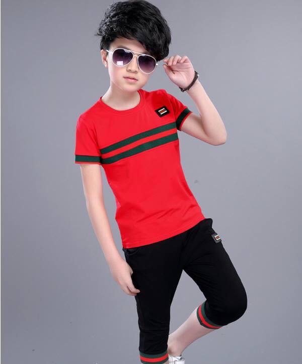 สินค้าพร้อมส่ง ชุดเซ็ตเด็กชาย เซ็ตสองชิ้น เสื้อ+กางเกง