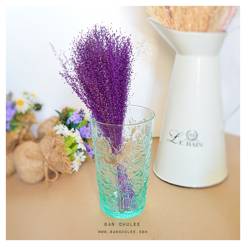 Vintage Glass Cup - Light Green