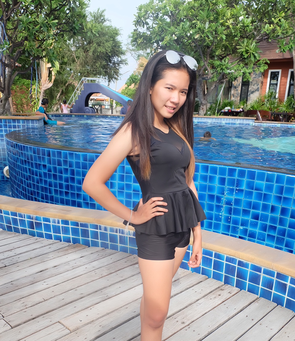 ชุดว่ายน้ำสีดำ รอบอก 30-34 นิ้ว รอบเอว 22-28 สะโพก 32-38 นิ้ว เนื้อผ้าดี งานสวยค่ะ