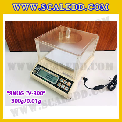 เครื่องชั่งดิจิตอลทศนิยม2ตำแหน่ง 300g x 0.01g เครื่องชั่งน้ำหนักดิจิตอล300กรัม เครื่องชั่งน้ำหนัก300g เครื่องชั่งละเอียดสูง ตาชั่งละเอียดสูง300กรัม พิกัดน้ำหนัก 300g ความละเอียด0.01g ยี่ห้อ JADEVER รุ่น SNUG IV-300