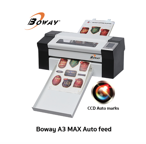 เครื่องไดคัทสติ๊กเกอร์ Boway A3 MAX Auto feed