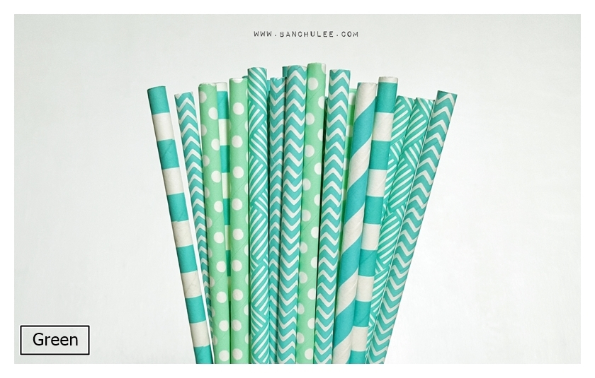Collection Paper Straws หลอดกระดาษ ใช้สำหรับดื่มน้ำ