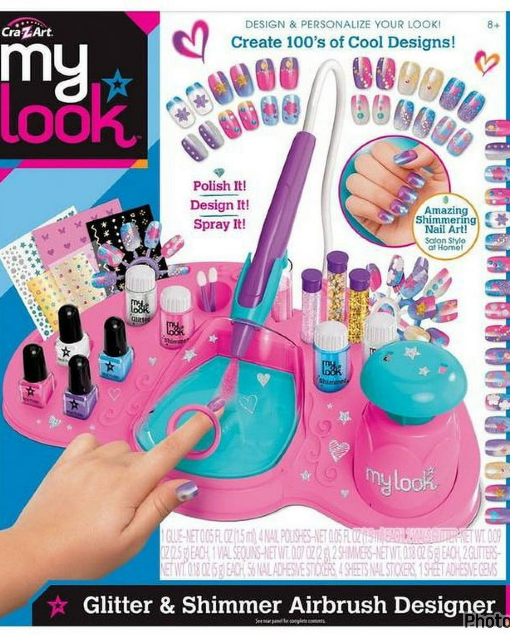 ชุดตกแต่งเล็บ My Look Glitter & Shimmer Designer Nail Art Kit