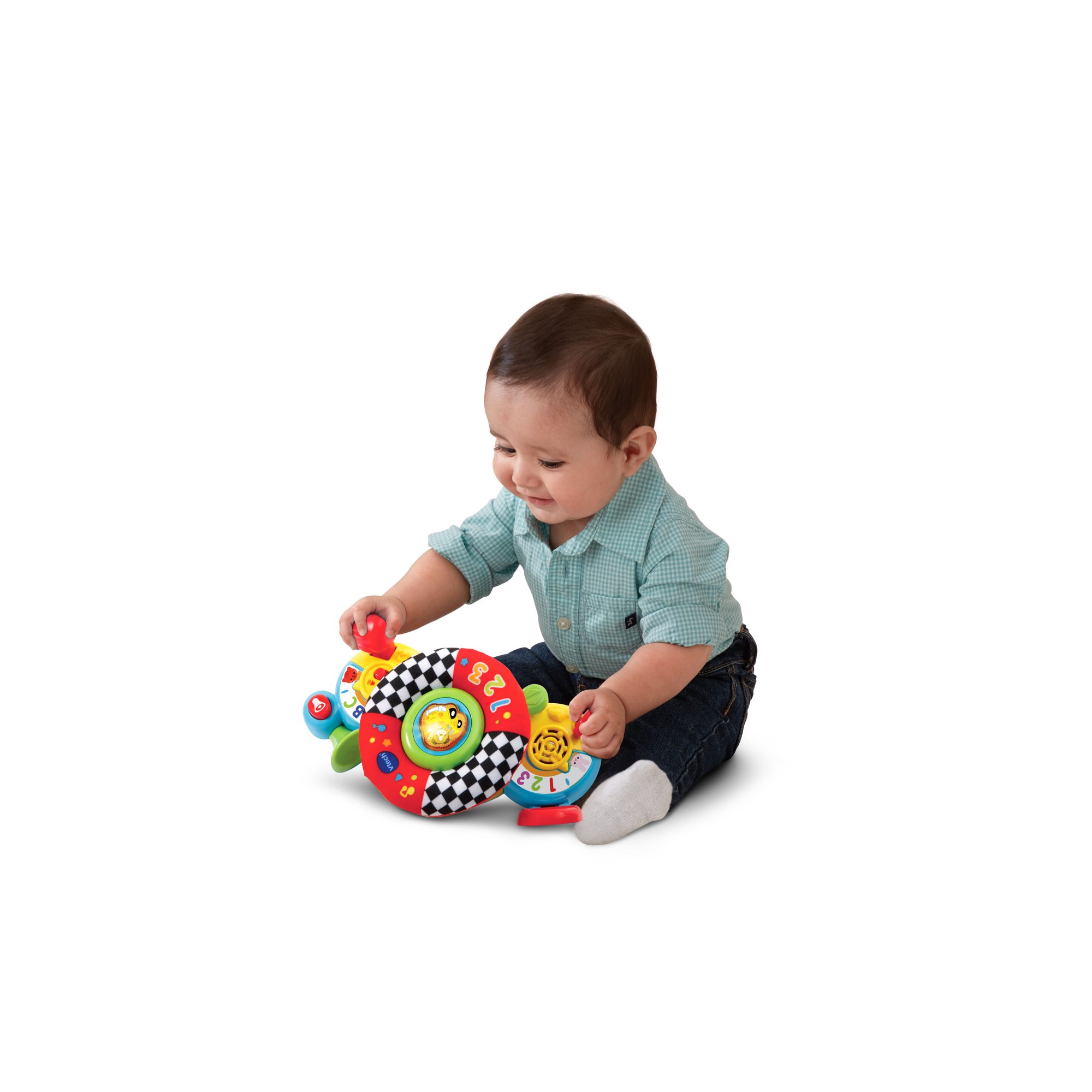 VTech On-the-Go Baby Driver With Fabric Steering Wheel and Car Sounds