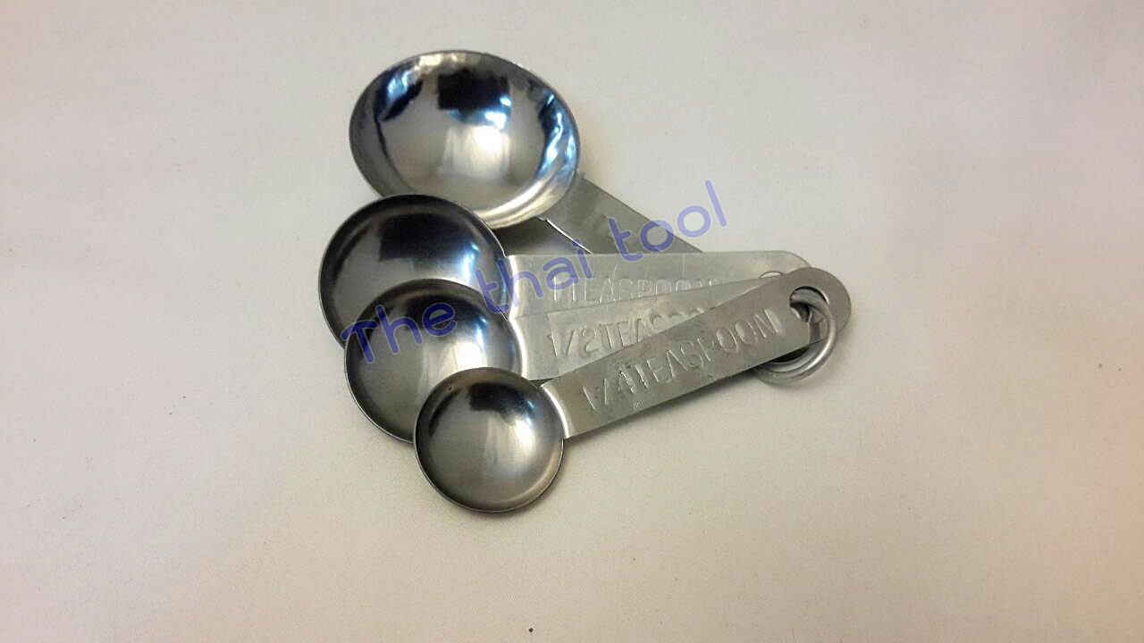 ช้อนตวงของแห้ง อลูมิเนียม 037-MSSL Measuring spoon aluminium. 037-MSSL