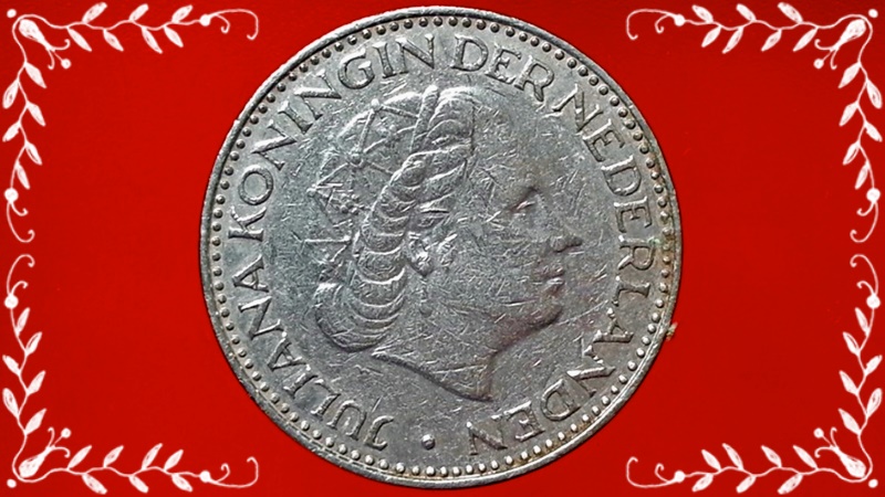 เหรียญ เงินตรา ประเทศ เนเธอร์แลนด์ Gulden (Piek) 1969