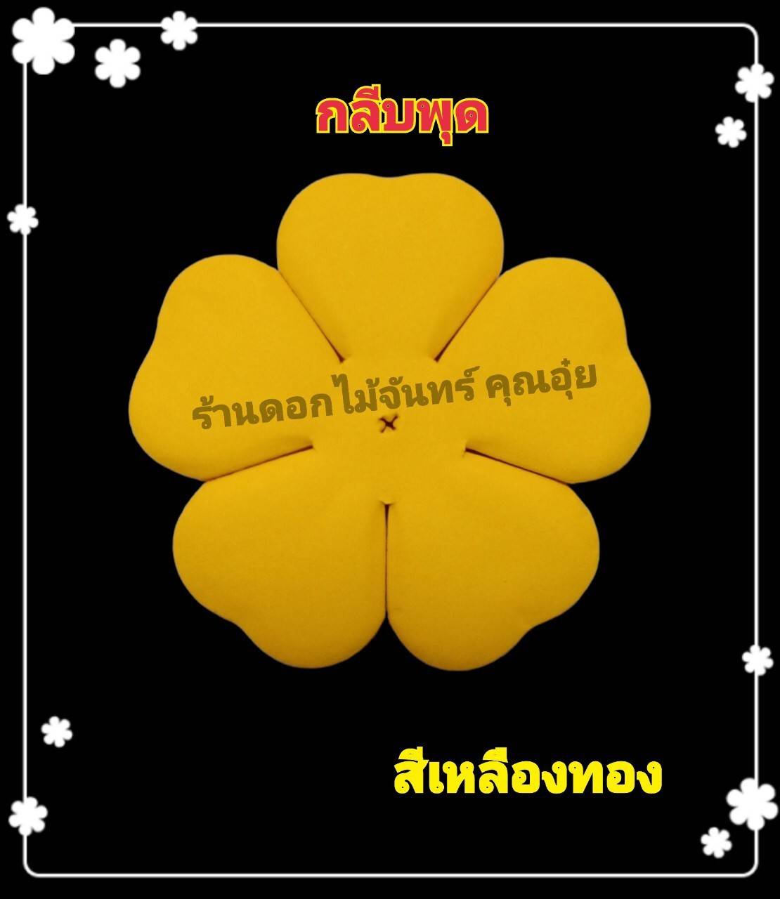 กลีบพุด สีเหลืองทอง