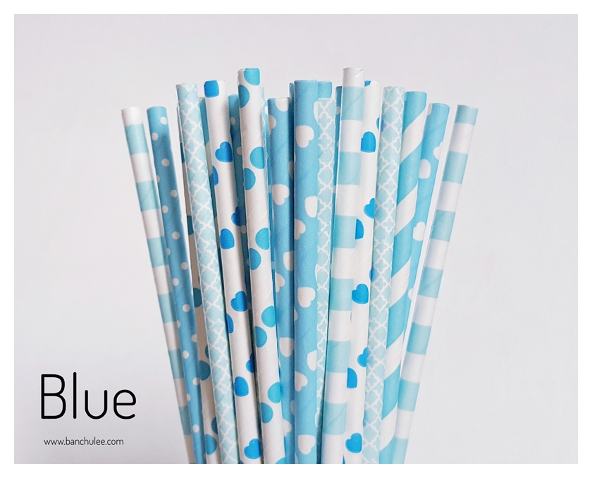 Collection Paper Straws หลอดกระดาษ ใช้สำหรับดื่มน้ำ