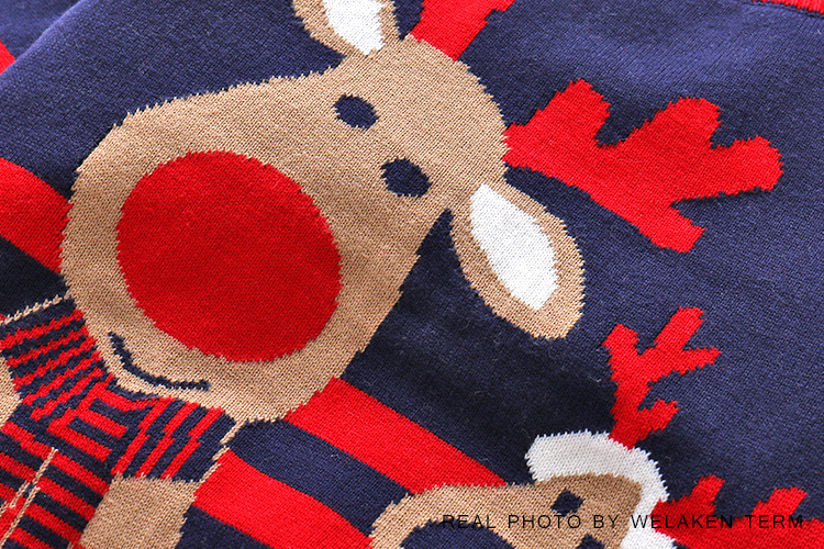 เสื้อกันหนาว ไหมพรม ลายกวาง