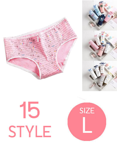 กางเกงชั้นในผู้หญิงใส่สบายมี 15ลาย รหัสA009-L
