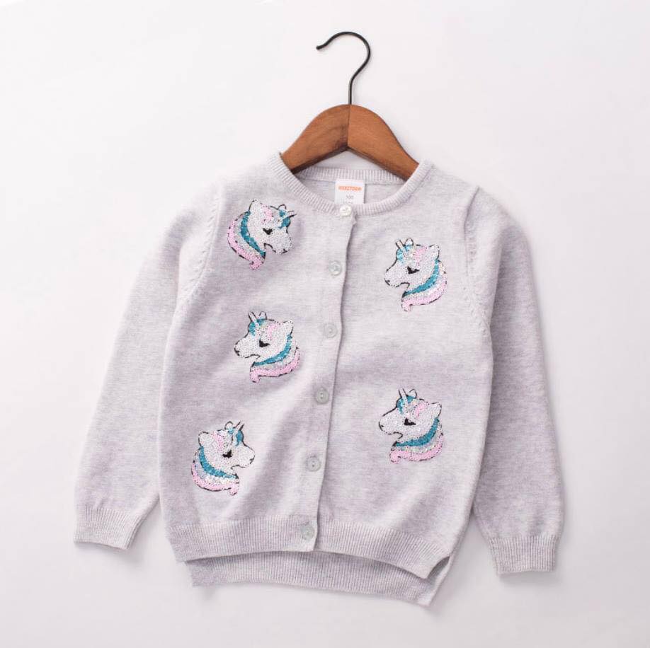 พร้อมส่ง ชุดกันหนาวเด็ก : เสื้อกันหนาว ไหมพรม ยูนิคอน