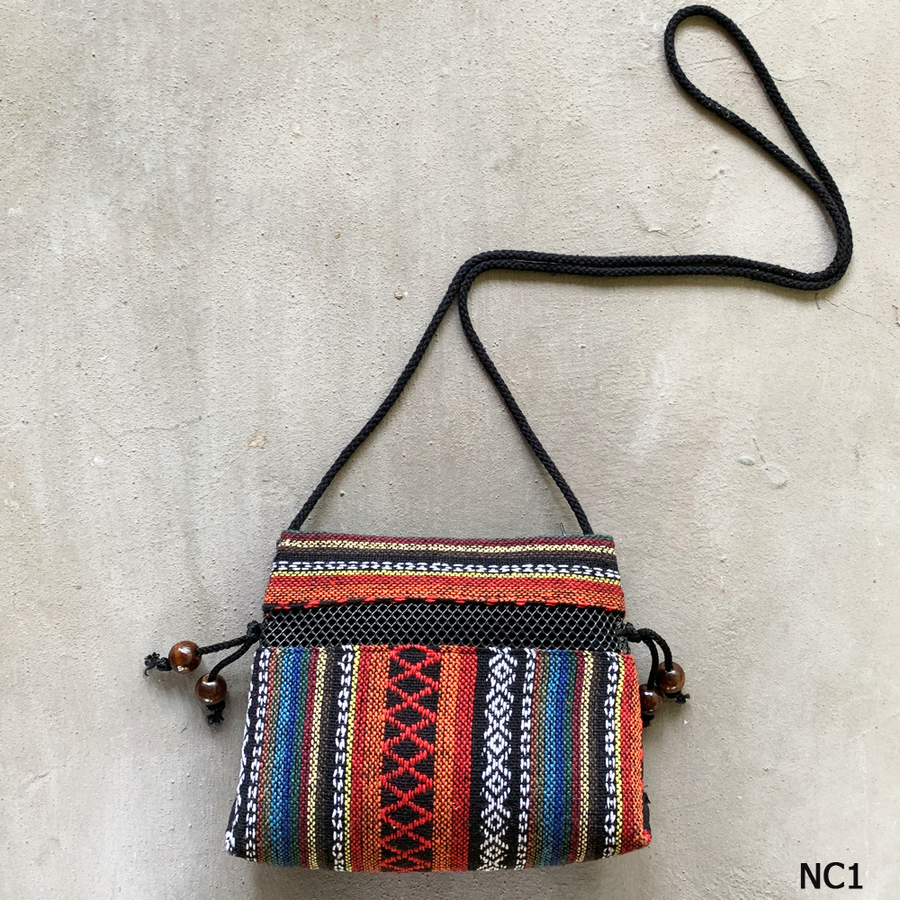 กระเป๋าภาคเหนือ กระเป๋าชาวเขา กระเป๋าสะพายข้าง กระเป๋าเล็ก กระเป๋าสะพายเล็ก กระเป๋าใส่เหรียญ ผ้านากา กระเป๋าผ้านากา ราคาถูก ลดราคา