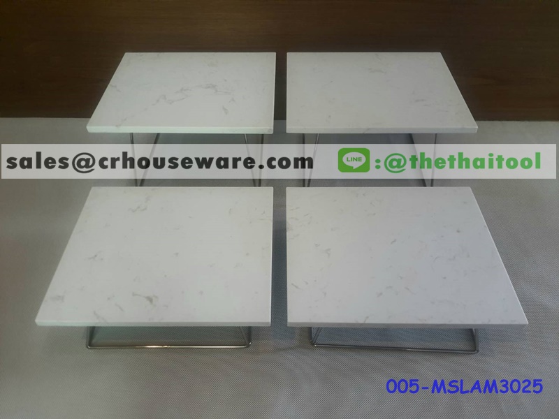 แผ่นหินอ่อนสังเคราะห์ทรงเหลี่ยม รหัสสินค้า 005-MSLAM3025