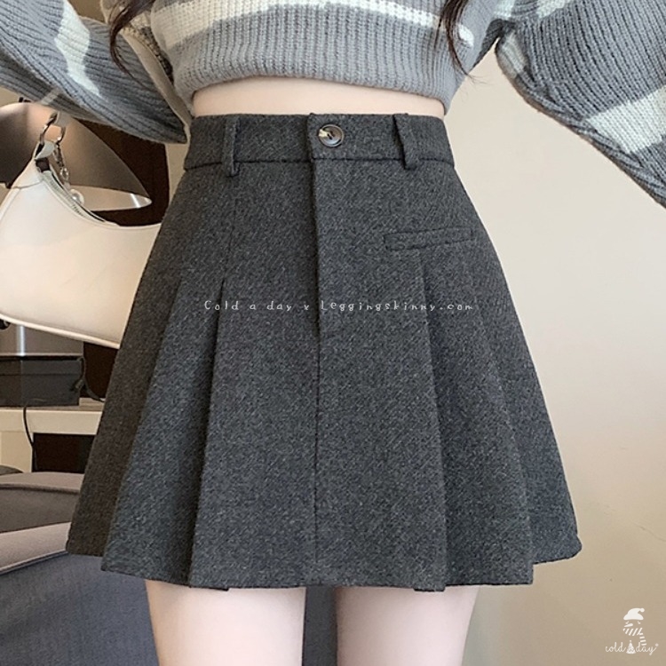 กระโปรงวูลมินิสเกิร์ต Mini Wool Skirt S-XL