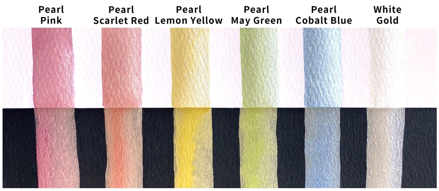 ชุดสีน้ำ Kuretake Gansai Tambi 6สี - Pearl