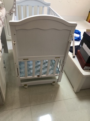 เตียงไม้สีขาวอเนกประสงค์ ปรับเป็นเปลไกว ปรับเป็นโต๊ะได้ TP21055 (WW1)