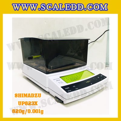 เครื่องชั่งดิจิตอล ทศนิยม 3 ตำแหน่ง รุ่น UP623X 620gx0.001g เครื่องชั่งละเอียดสูง620g เครื่องชั่งน้ำหนัก620g ตาชั่ง620กรัม พิกัดน้ำหนัก 620g ความละเอียด 0.001g ยี่ห้อ SHIMADZU รุ่น UP623X