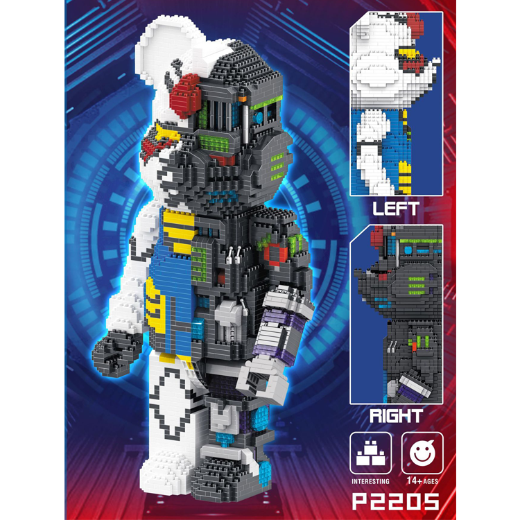เลโก้นาโน Bearbrick Robot(หมีแบร์บริคครึ่งหุ่นยนต์) Size Jumbo