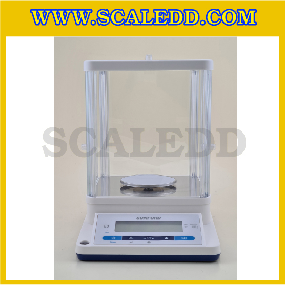 เครื่องชั่งละเอียดสูง พิกัด 300 กรัม ค่าละเอียด 0.001 กรัม ทศนิยม 3 ตำแหน่ง ยี่ห้อ SUNFORD รุ่น E3 (รหัสตัวแทนจำหน่าย B198)