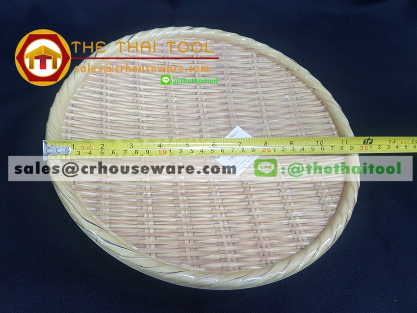 ถาดกลม 12 นิ้ว ลายไม้สาน รหัส : NK13811-12 Melamine tray round shape weave design 12 inches Code : NK13811-12