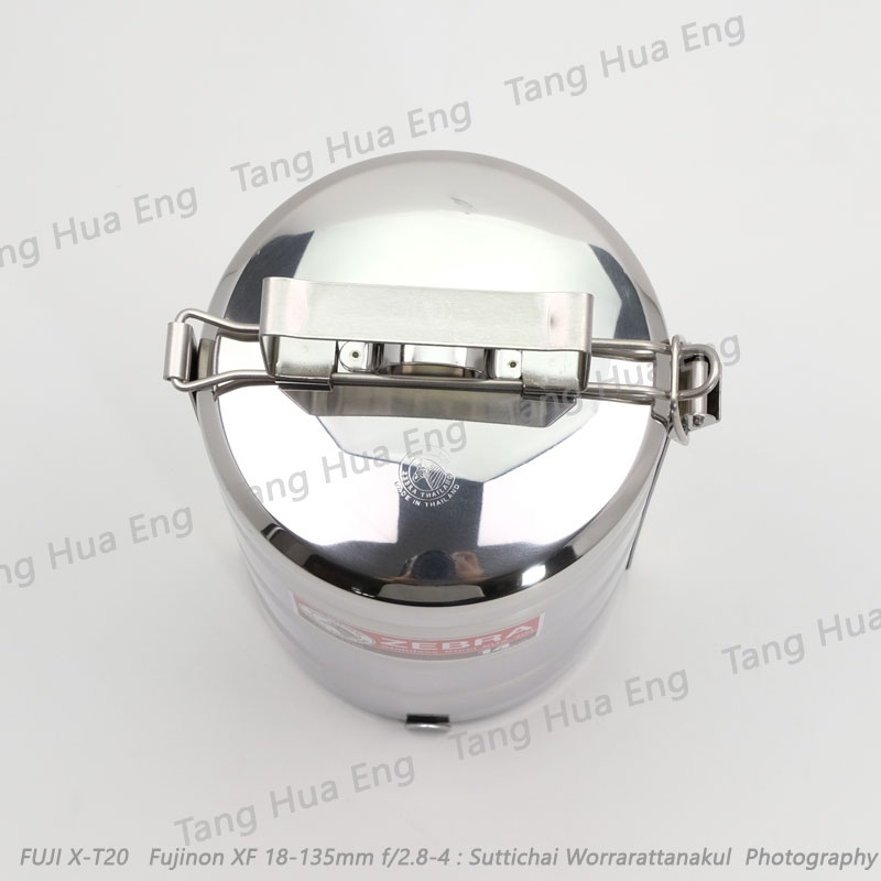 ปิ่นโตบัดดี้ 14 ซม. 3 ชั้นครึ่ง แถมชั้นเครื่องเคียง ตราหัวม้าลาย