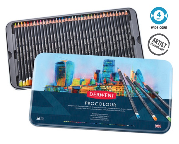 ชุดสีไม้ Derwent Procolour 36สี