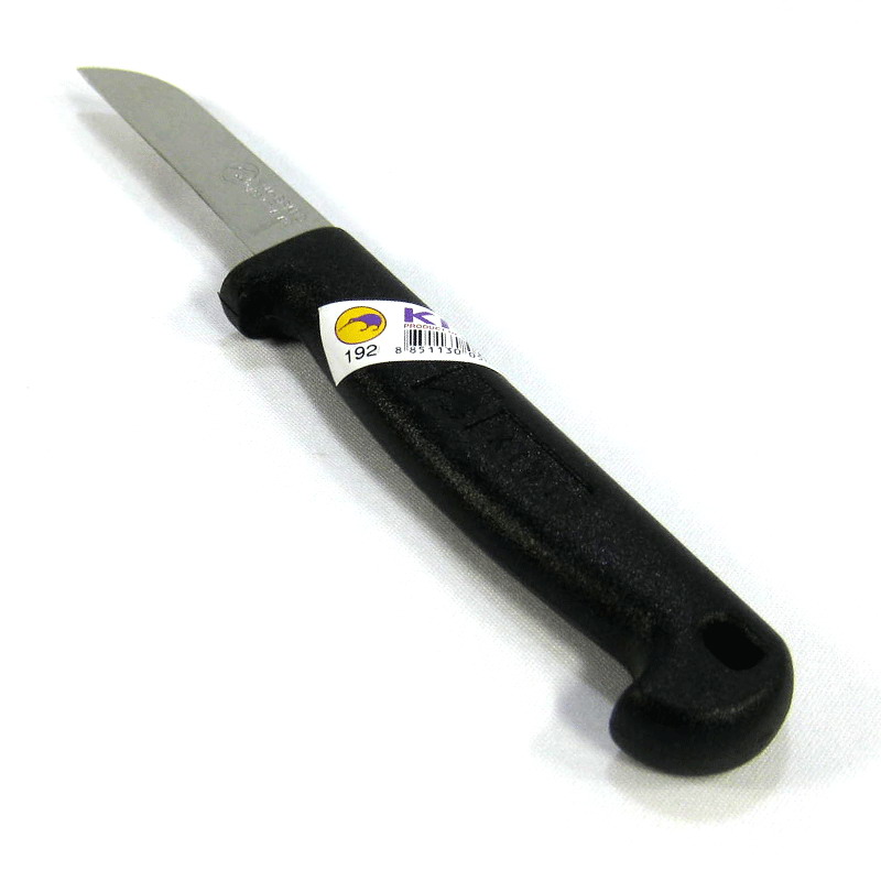 มีดกรีดผลไม้ ด้ามพลาสติกสีดำปลายแหลม 2.5 นิ้ว #192 ( กีวี )