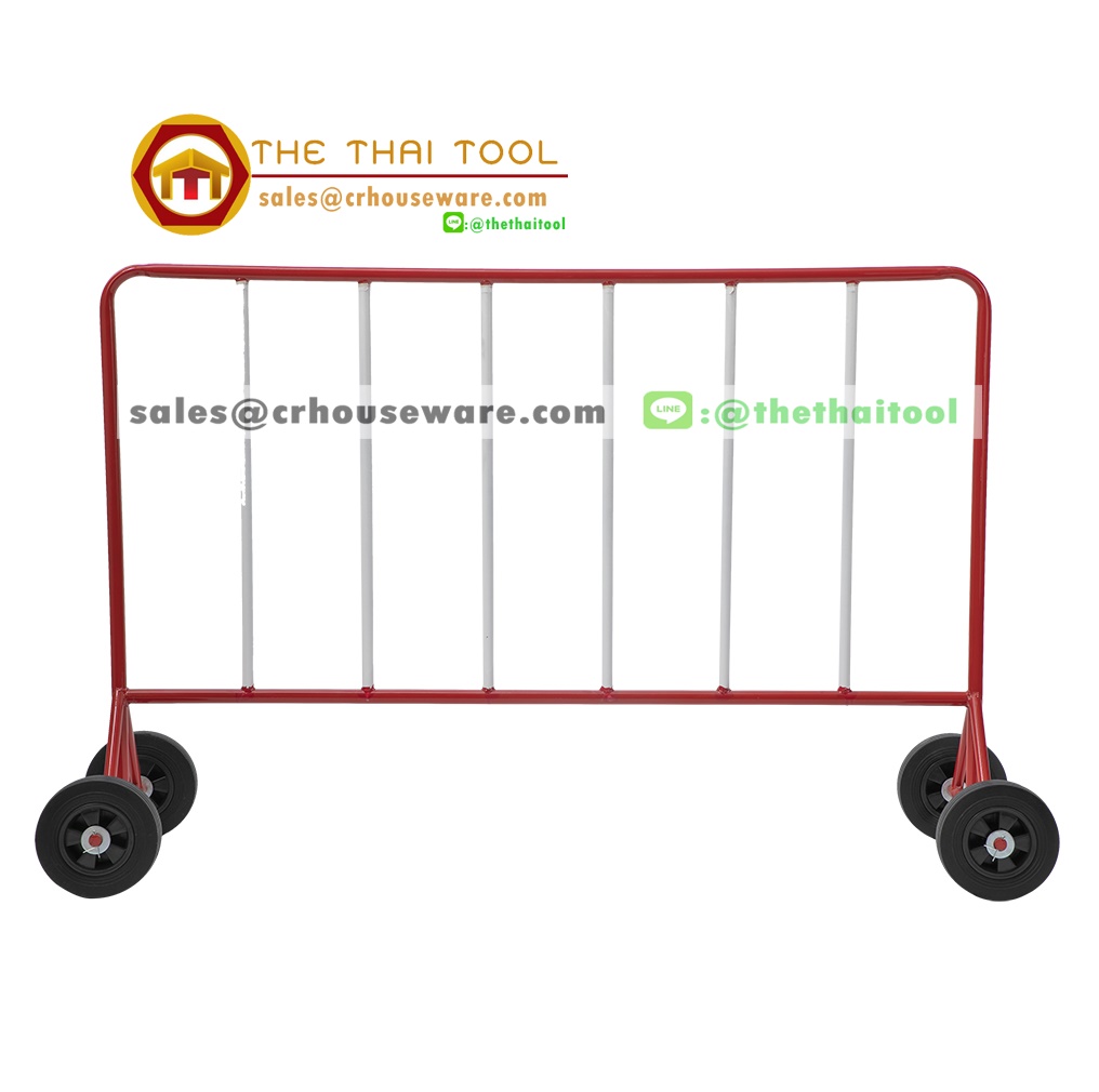 แผงกั้นจราจรมีล้อ ยาว 1.5 เมตร รหัส 006- TA00039,แผงกั้นจราจร_เชียงราย,Traffic_Barrier,แผงกั้นงานราชการเชียงราย,เชียงรายแผงกั้นใช้หน่วยงานราชการ