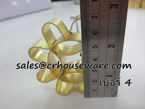 พิมพ์ขนมดอกจอกทองเหลือง เบอร์ 4 Dok Jok brass mold. Code: 016-DJT-7
