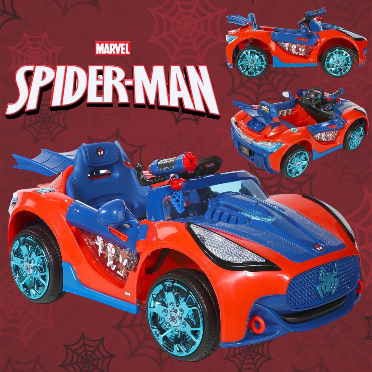 รถนำเข้า🇺🇸 Dynacraft Spider-Man 6-Volt Unisex Kids Ride-on เหมาะสำหรับเด็ก 3+