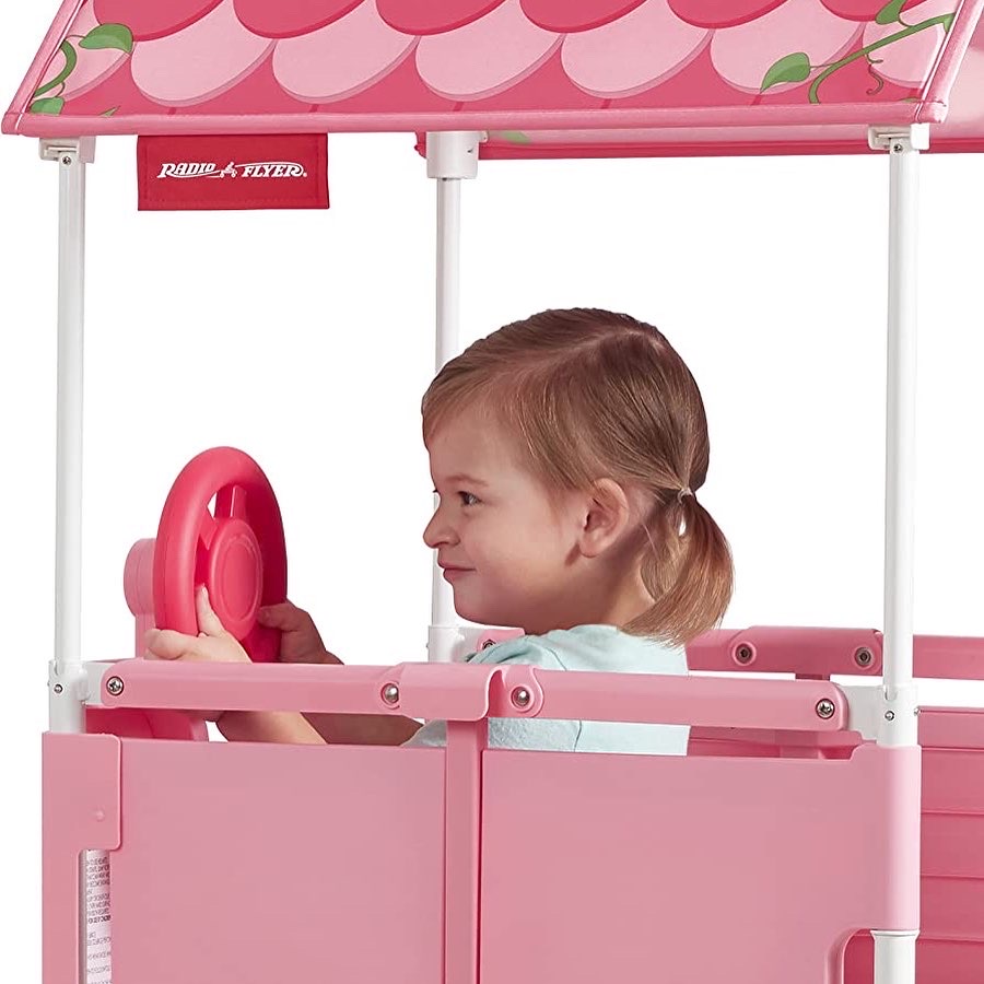 Radio Flyer Play & Fold Away Princess Castle, Toddler Climber, Kids Playhouse