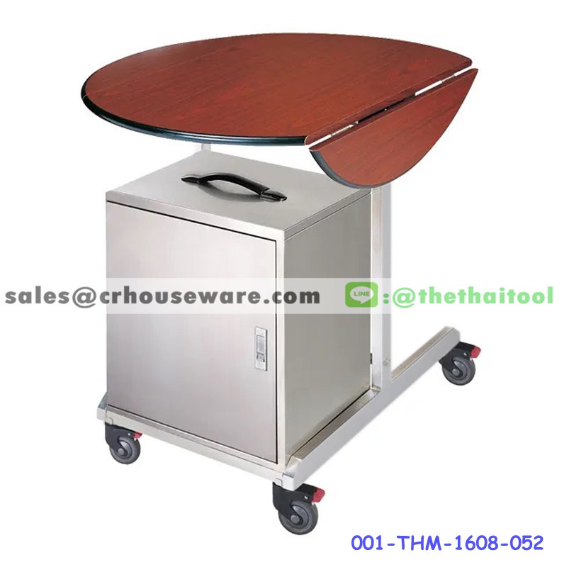 โต๊ะรูมเซอร์วิสพร้อมตู้อุ่นอาหาร 001-THM-1608-052, Room_Service_Cart,รถเข็นอาหารพร้อมตู้อุ่นอาหาร,รถเข็นเสริฟอาหารโรงแรม
