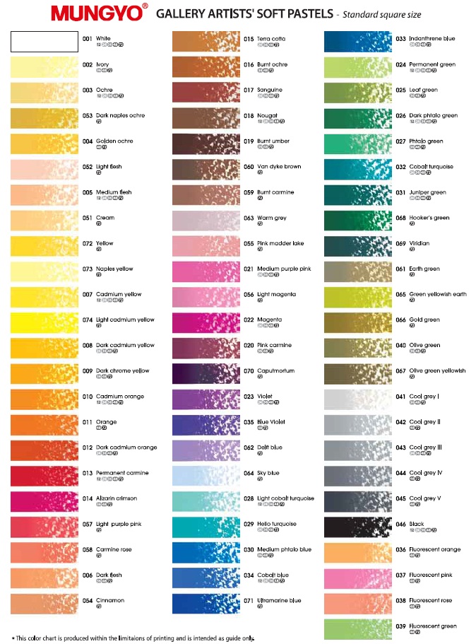 ชุดสีชอล์ค Mungyo Gallery Artists' Soft Pastel 72สี กล่องไม้