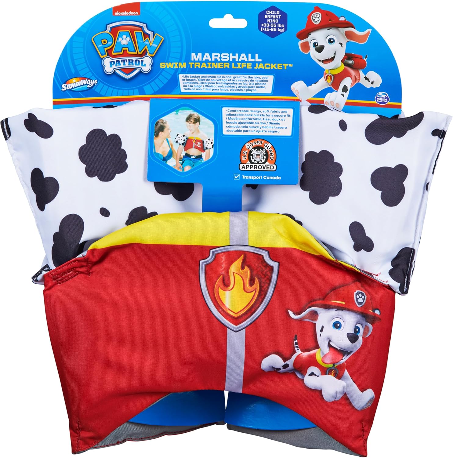 ชูชีพว่ายน้ำเด็ก SwimWays PAW Patrol Sea Squirt Marshall Life Jacket
