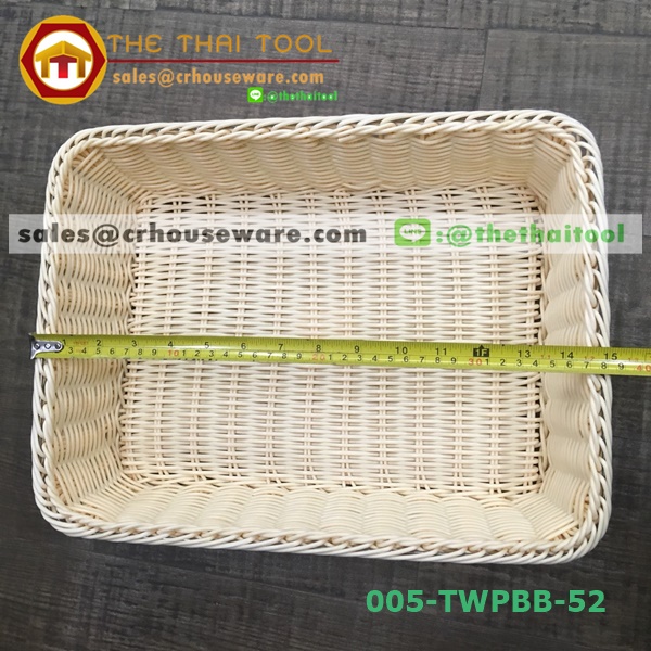 ตะกร้าหวายเทียม แบบเหลี่ยม 005-TWPBB-52
