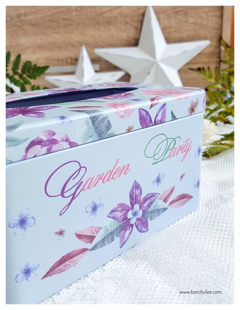 Tin Tissue Box กล่องทิชชู่ งานสังกะสี 17 cm.