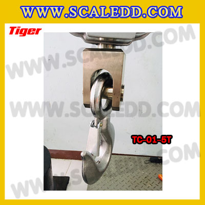 ตาชั่งแขวน5ตัน เครื่องชั่งแขวน5ตัน เครื่องชั่งแขวน5000kg เครื่องชั่งแขวนดิจิตอล5000kg พิกัด 5000kg ค่าละเอียด 2kg ตะขอหมุนได้360องศา เครื่องชั่งแขวนยี่ห้อ TIGER รุ่น TC-01